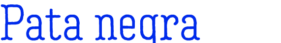 Pata negra